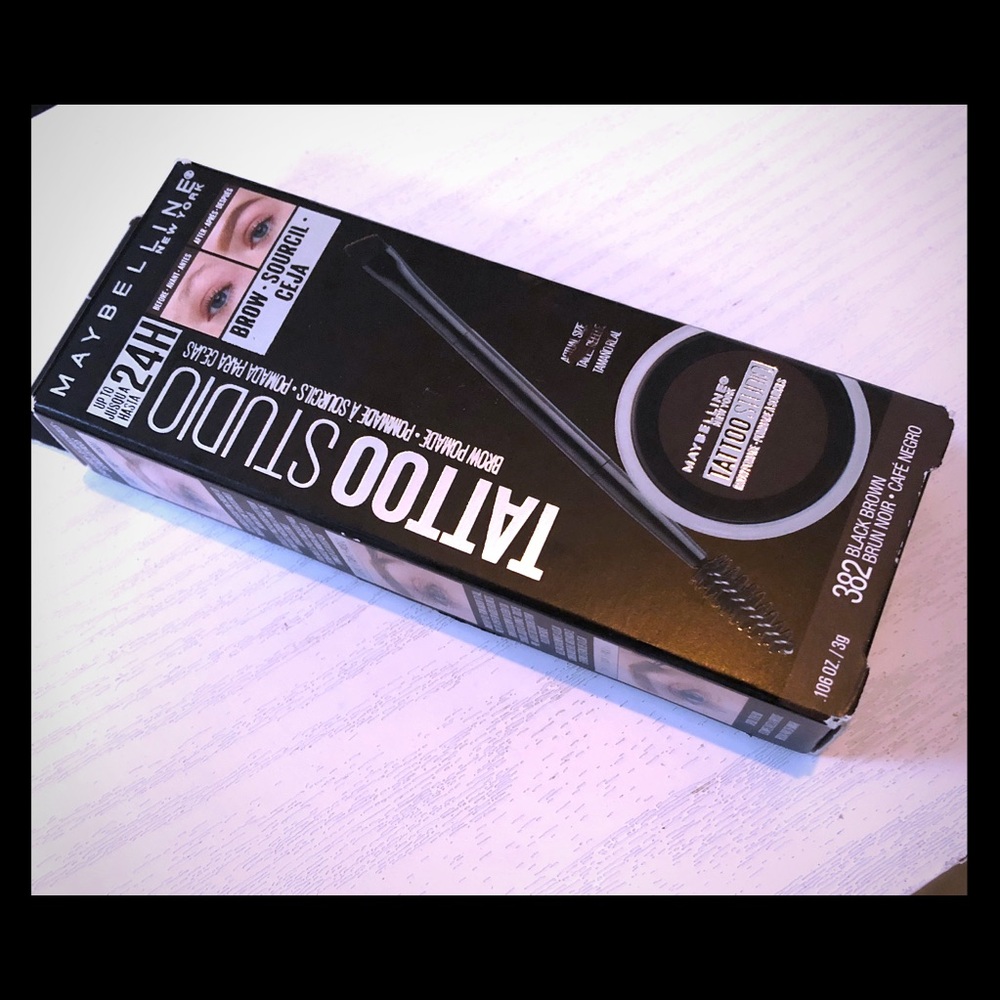 Maybelline tattoo studio (color: black brown 24h )